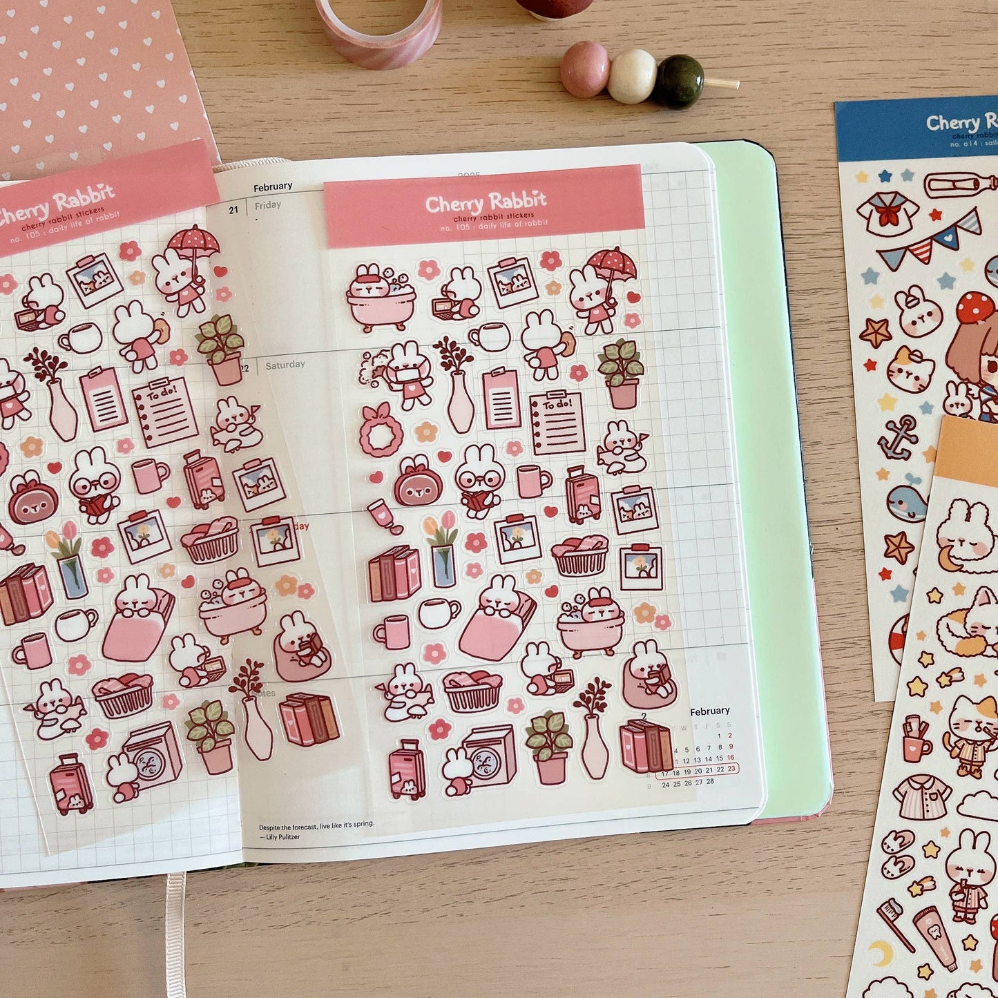 Daily Life of Rabbit Sticker Sheet