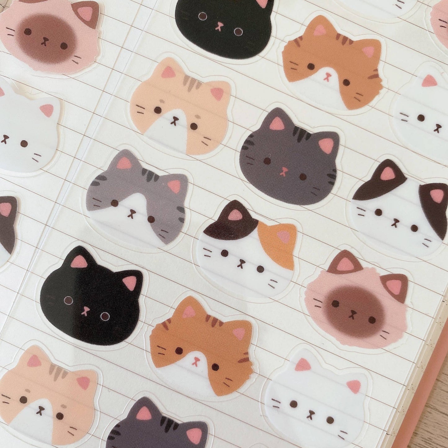 Cat Heads Sticker Sheet