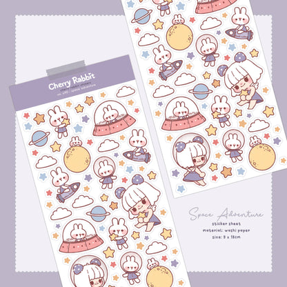 Space Adventure Sticker Sheet