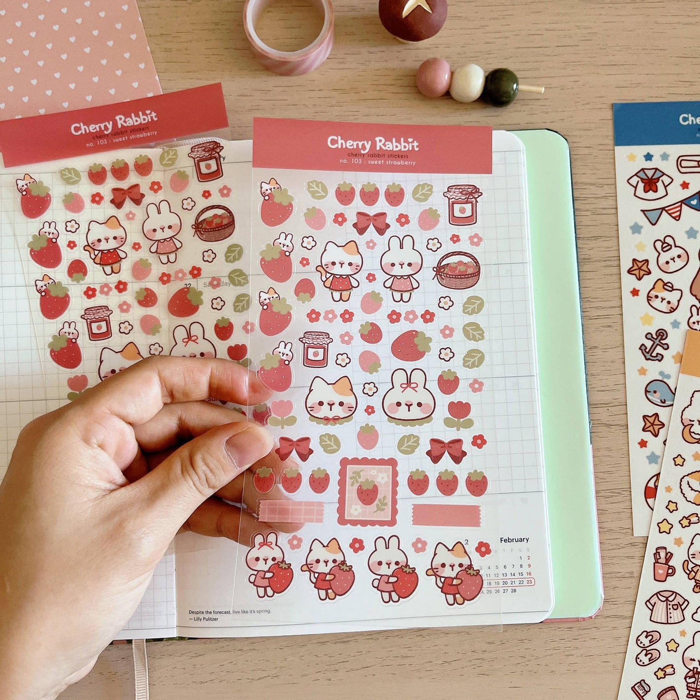 Sweet Strawberry Sticker Sheet