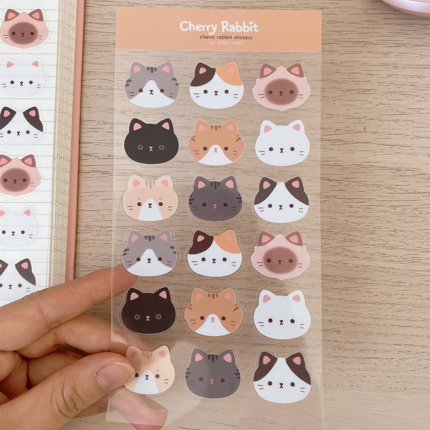 Cat Heads Sticker Sheet