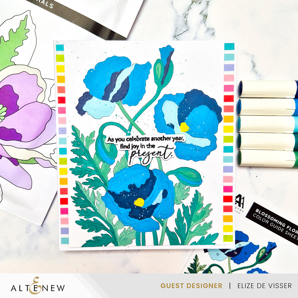 Altenew | Paint-by-Number: Instant Artist - Blossoming Florals (12 Sheets)