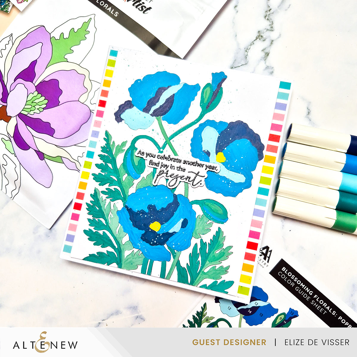 Altenew | Paint-by-Number: Instant Artist - Blossoming Florals (12 Sheets)