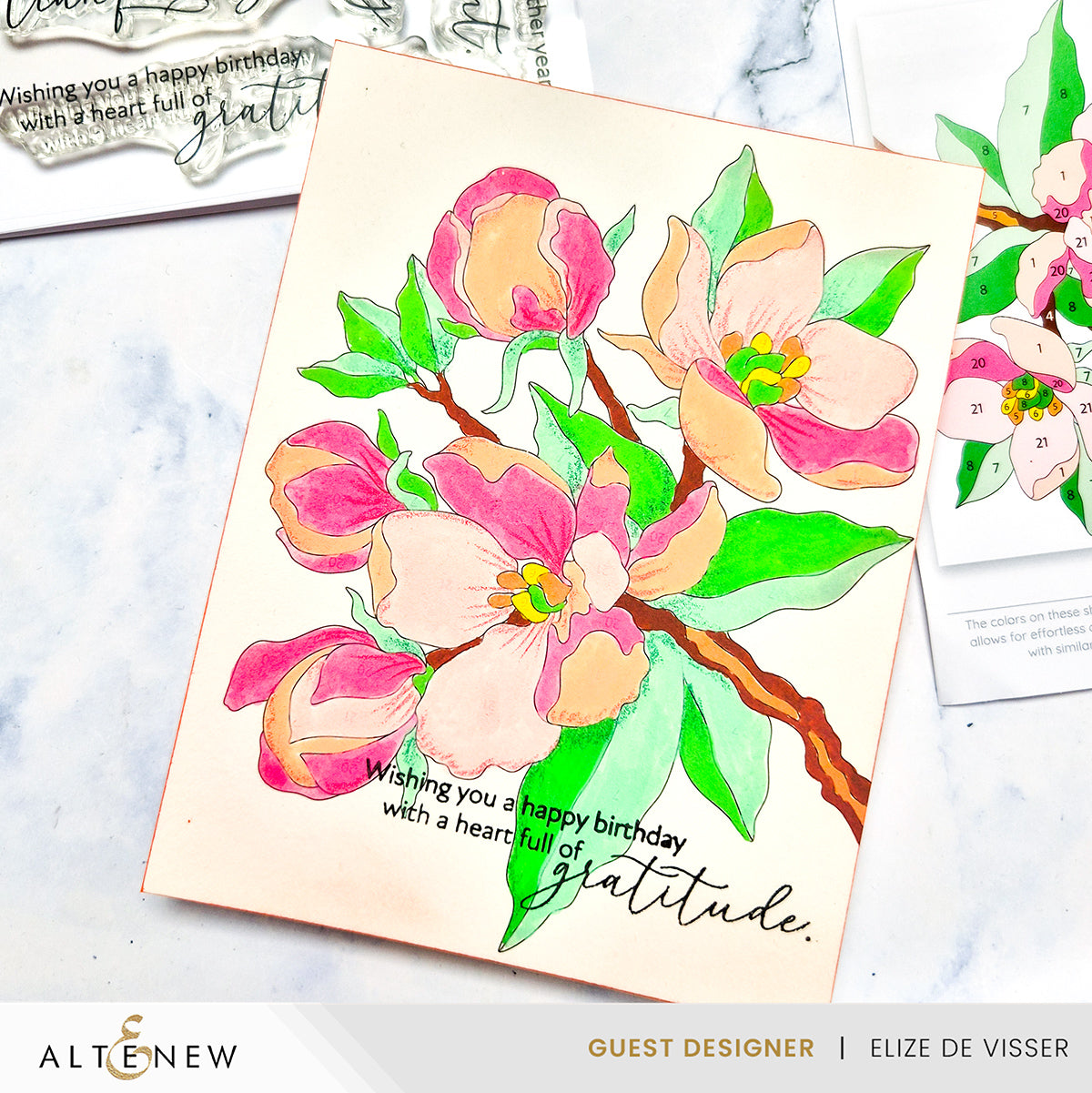 Altenew | Paint-by-Number: Instant Artist - Artistic Blooms (4 Sheets)