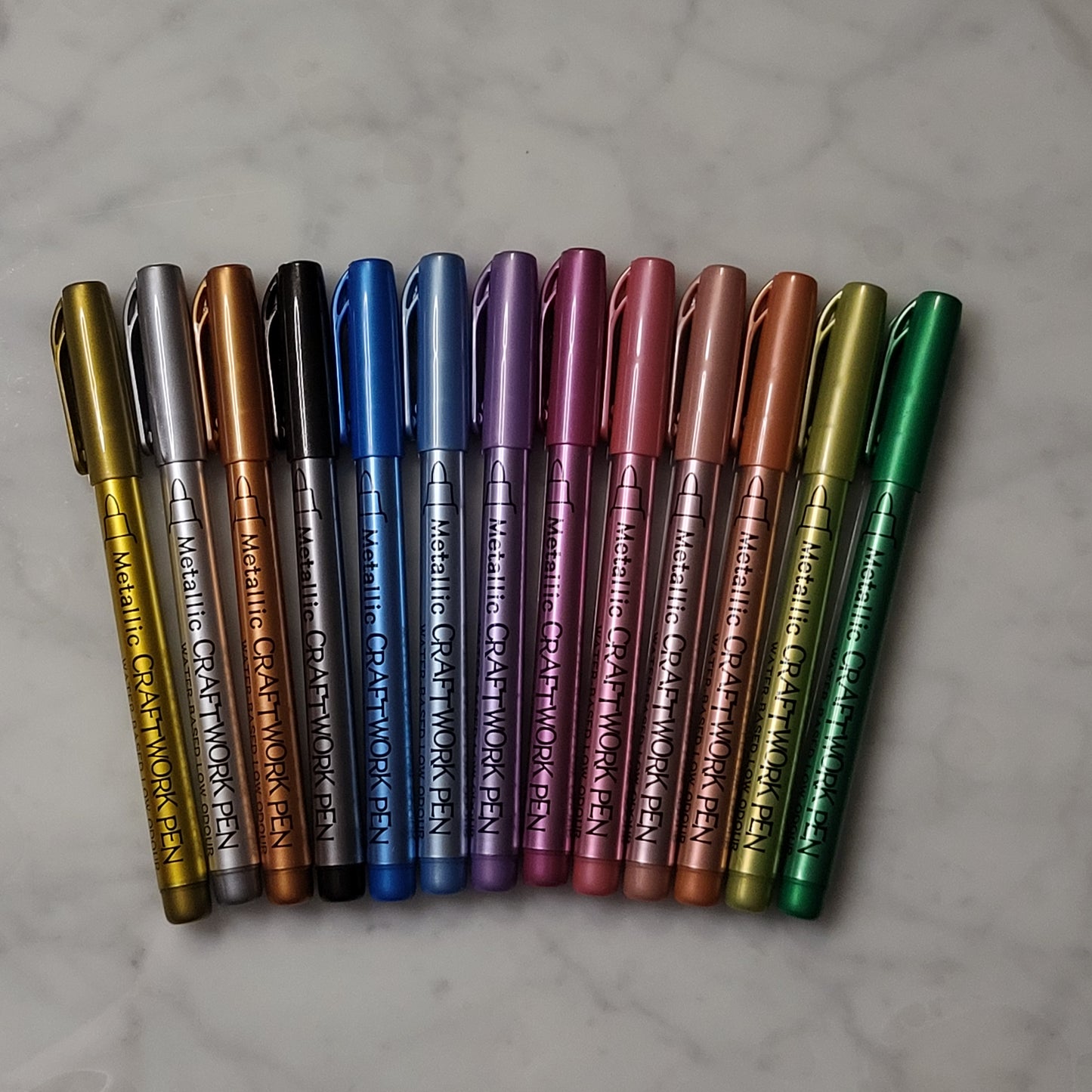 Craftwork | Metallic Coloured Pens | Single Stock | 1mm