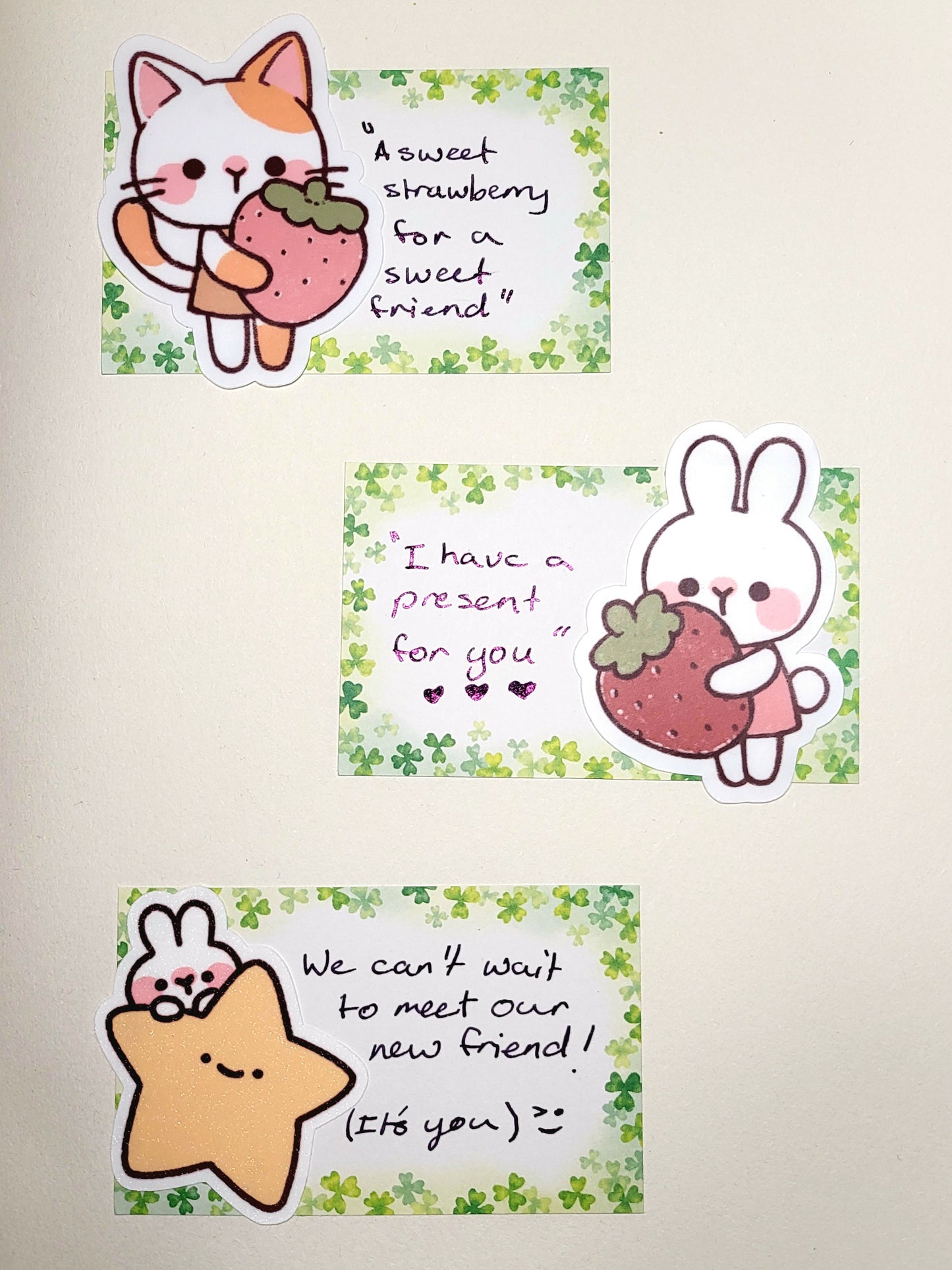 Strawberry Rabbit Sticker