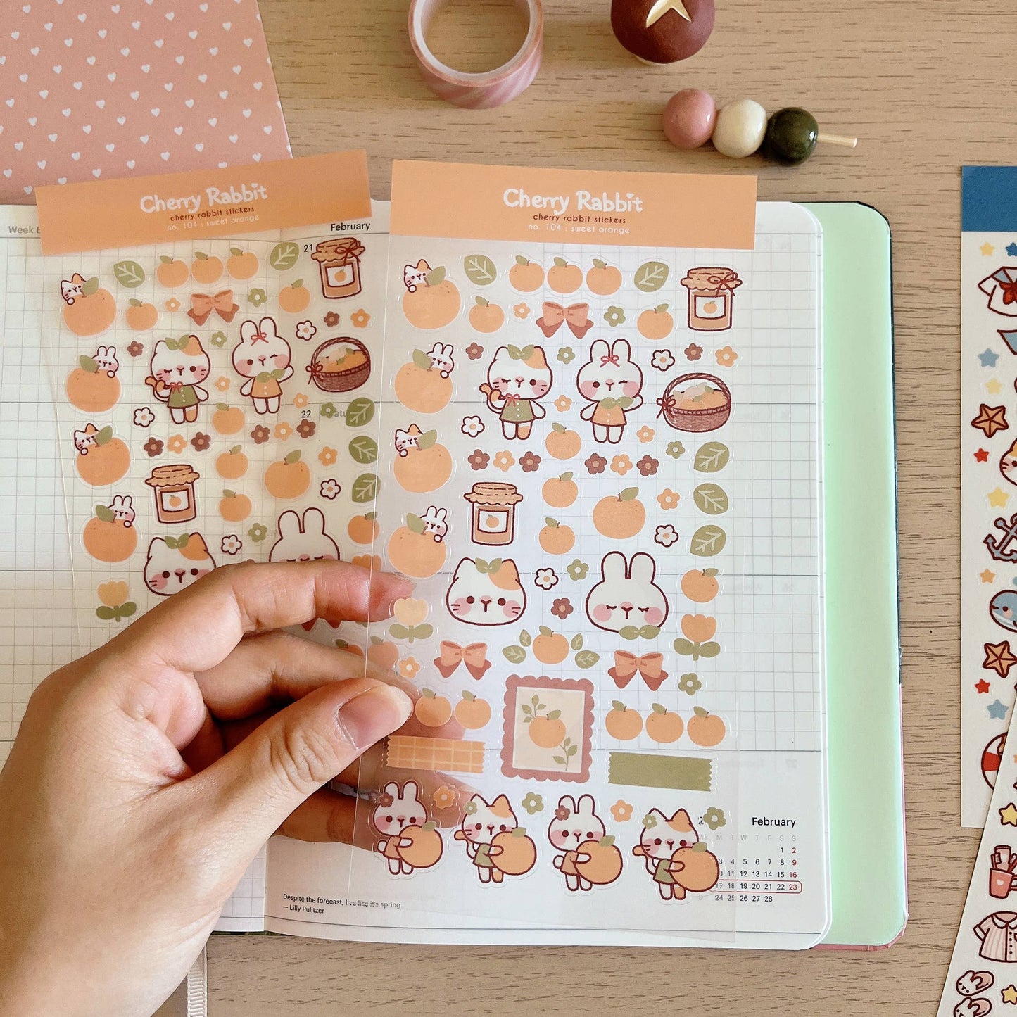 Sweet Orange Sticker Sheet