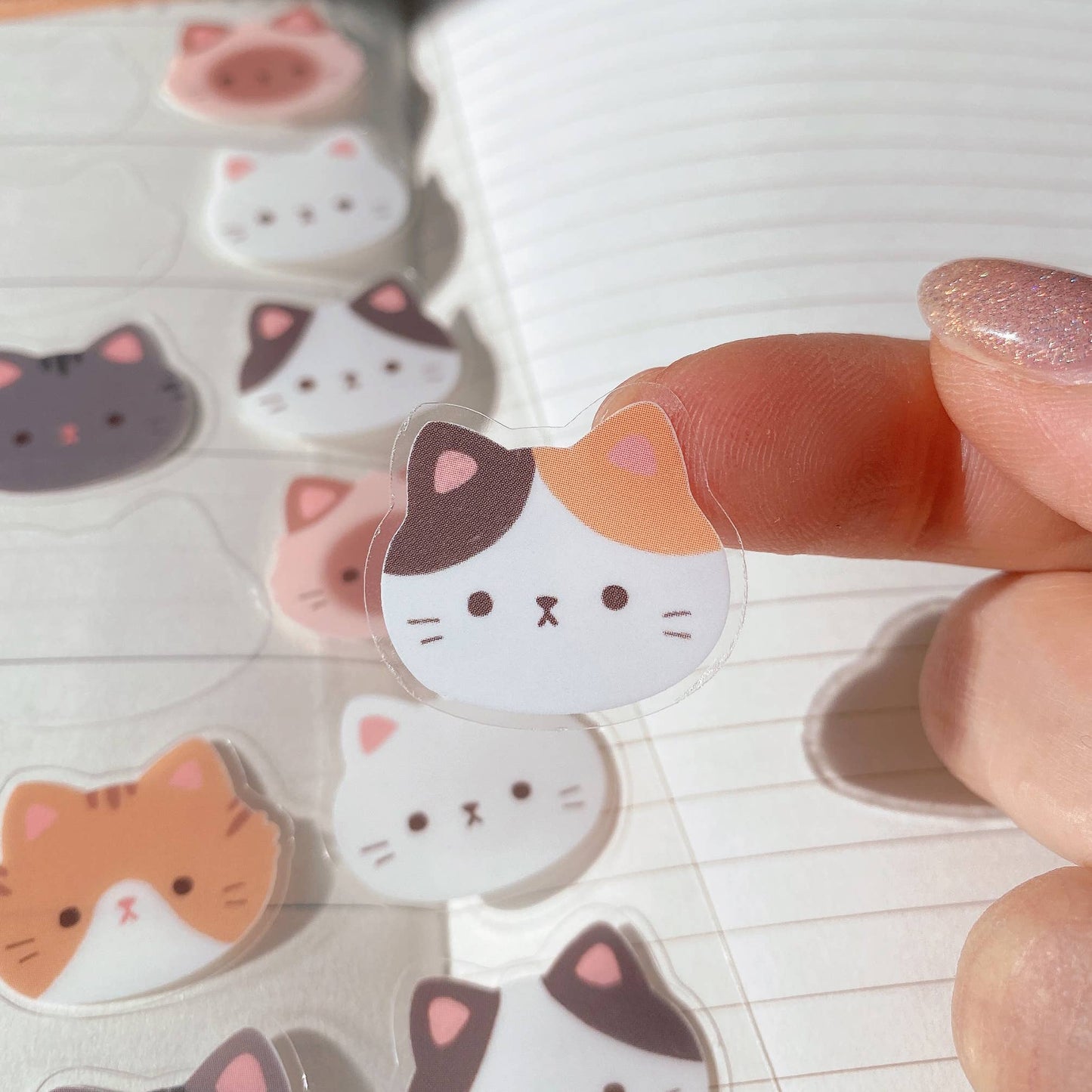 Cat Heads Sticker Sheet