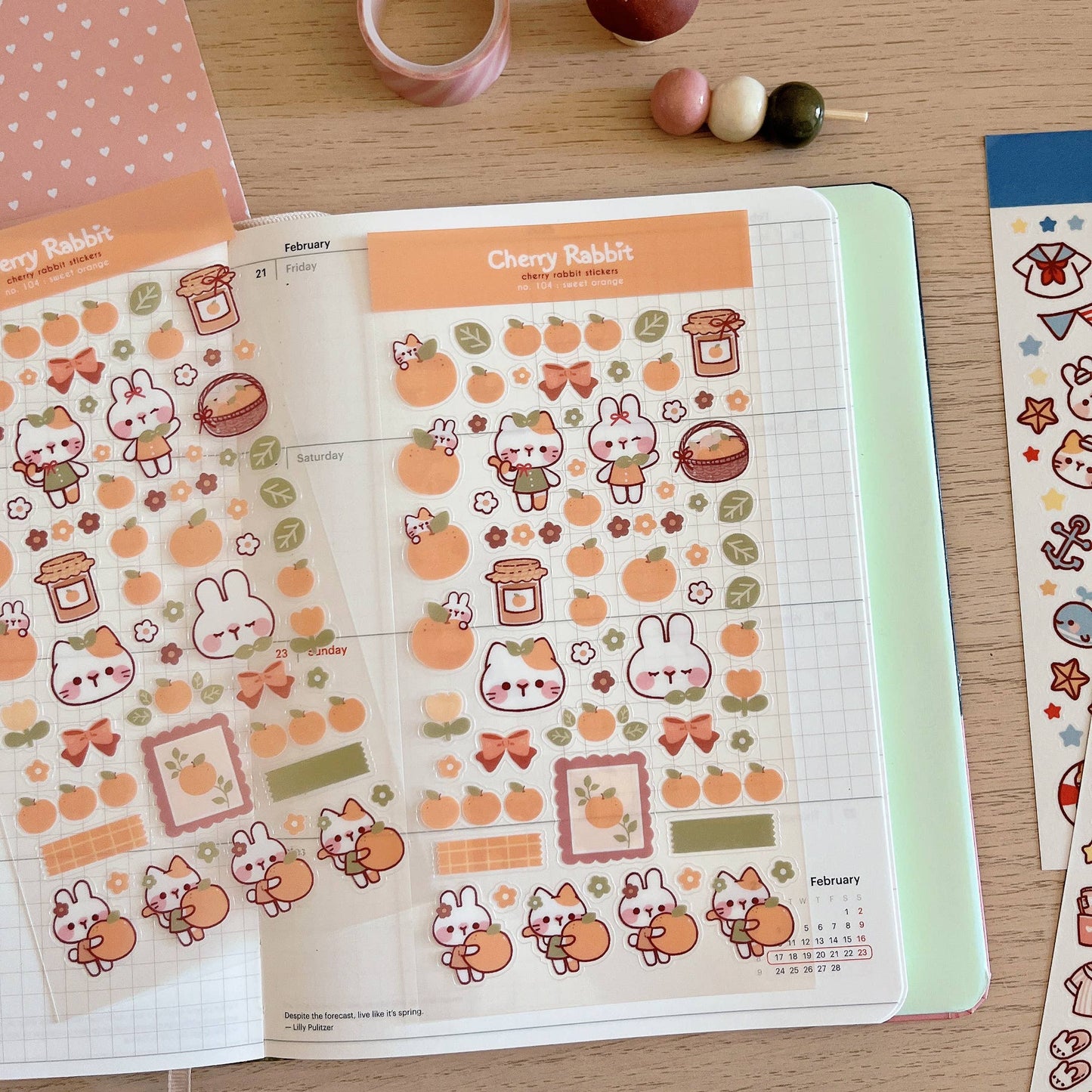 Sweet Orange Sticker Sheet