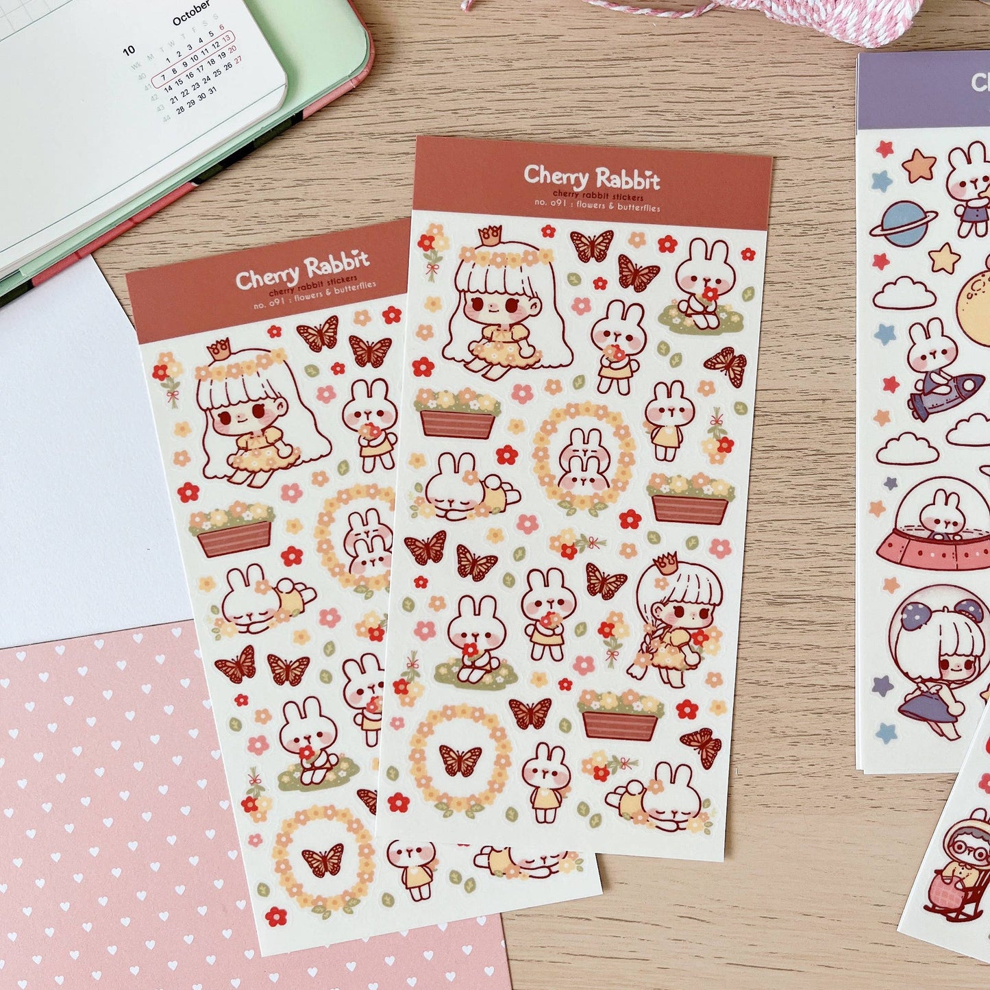 Flowers & Butterflies Sticker Sheet