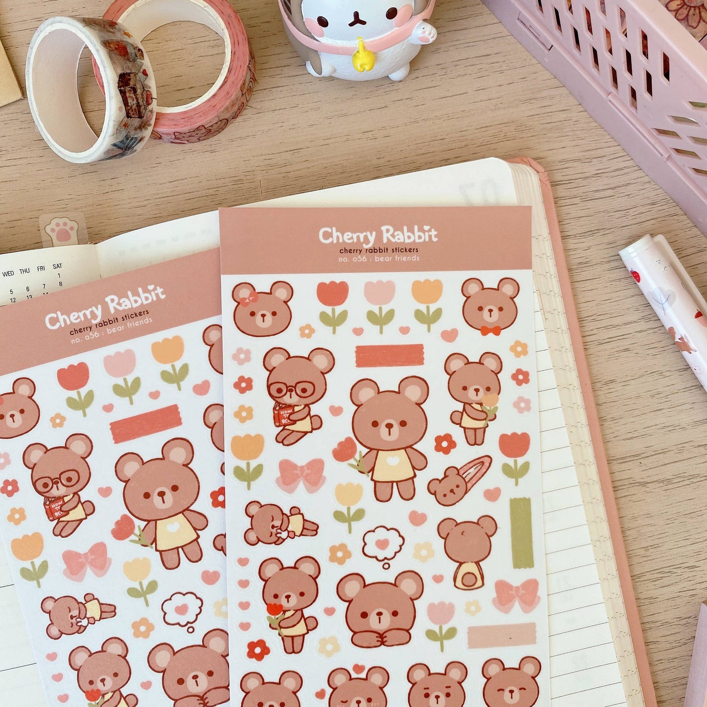 Bear Friends Sticker Sheet