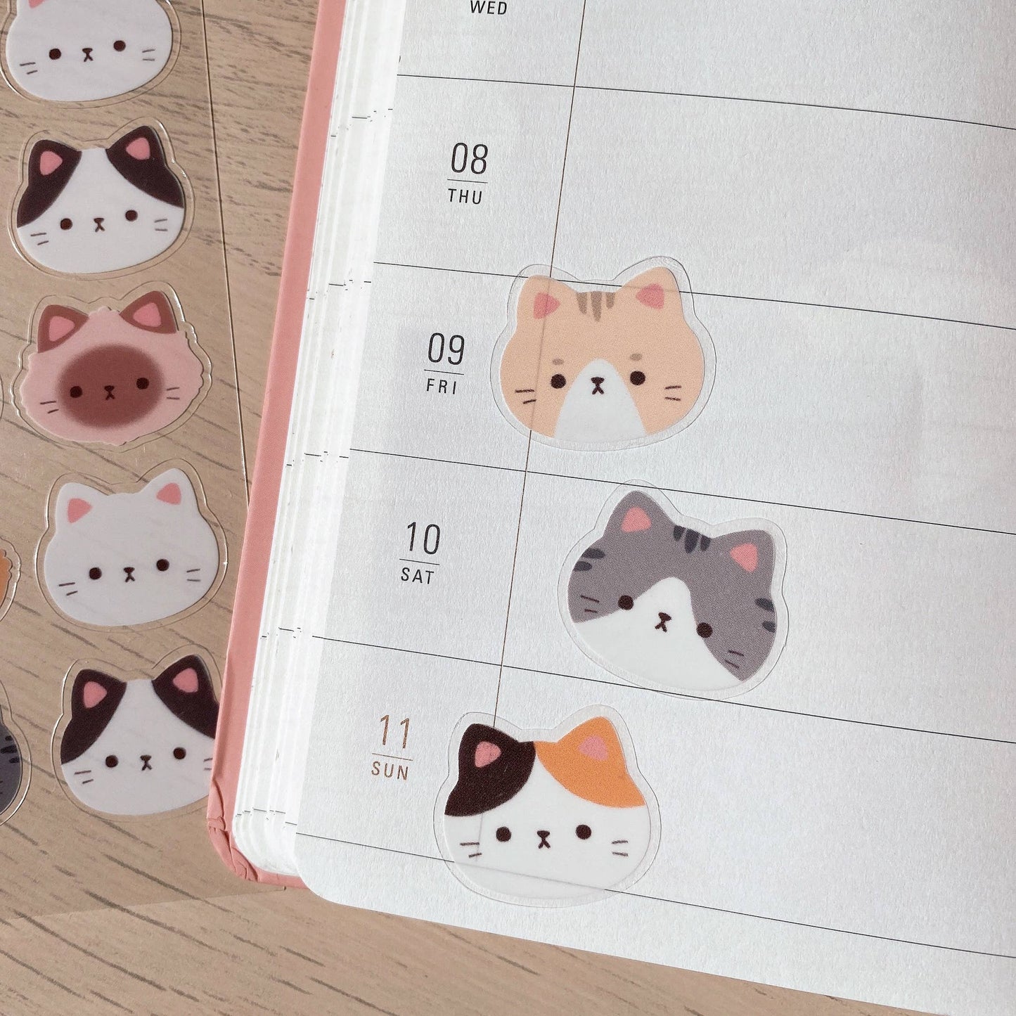 Cat Heads Sticker Sheet