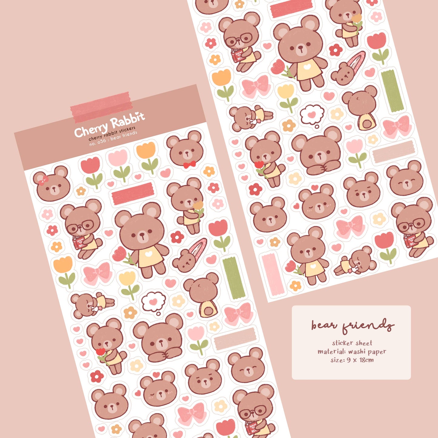 Bear Friends Sticker Sheet