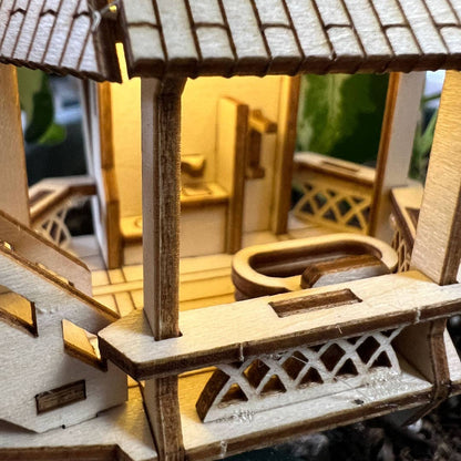 Laser Cut Model | Tiny Treehouses | Forest Cottage