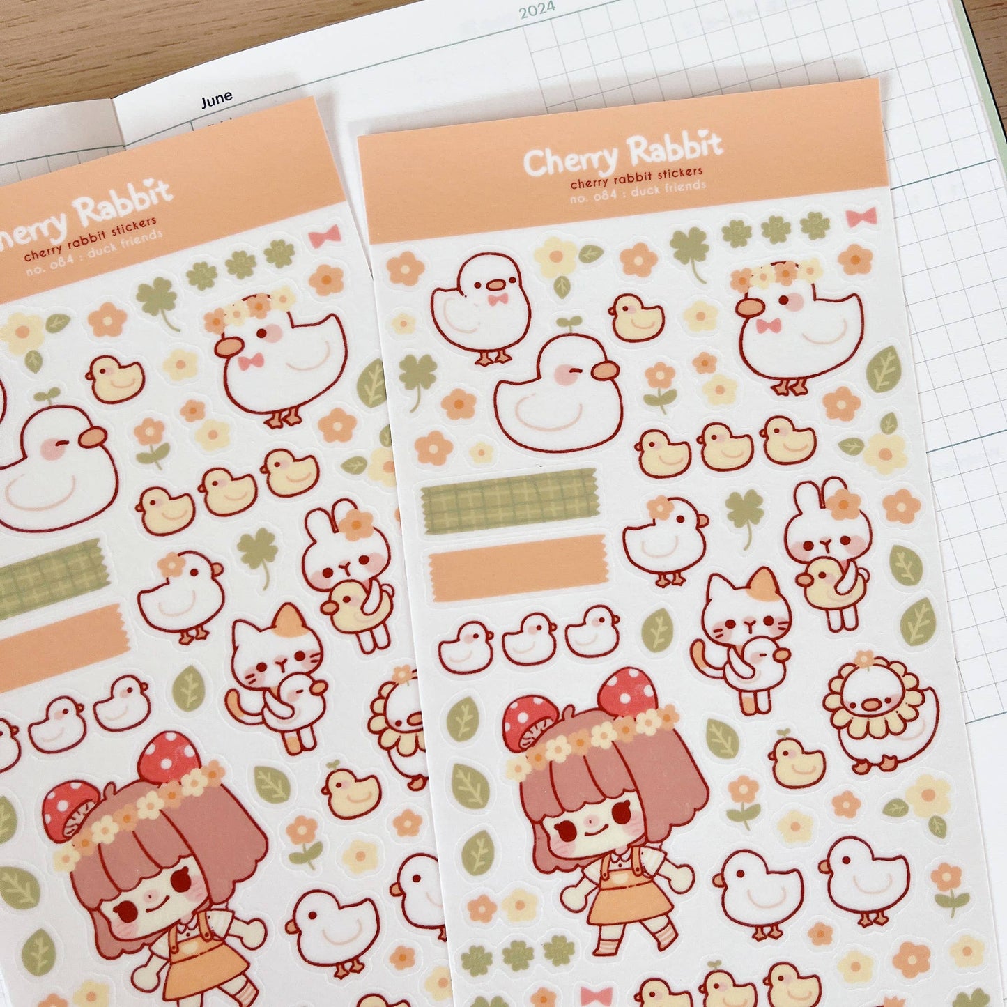 Duck Friends Sticker Sheet