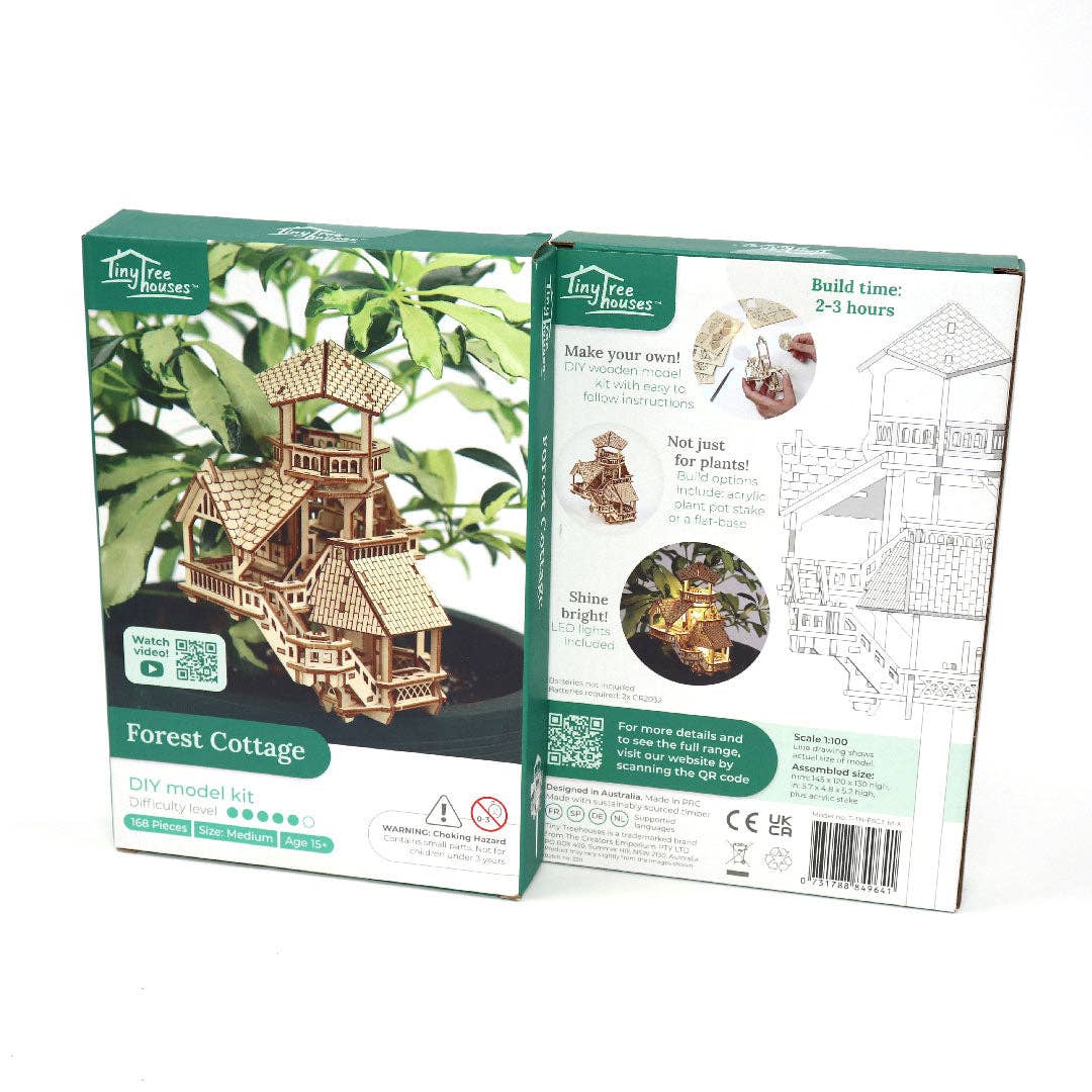 Laser Cut Model | Tiny Treehouses | Forest Cottage