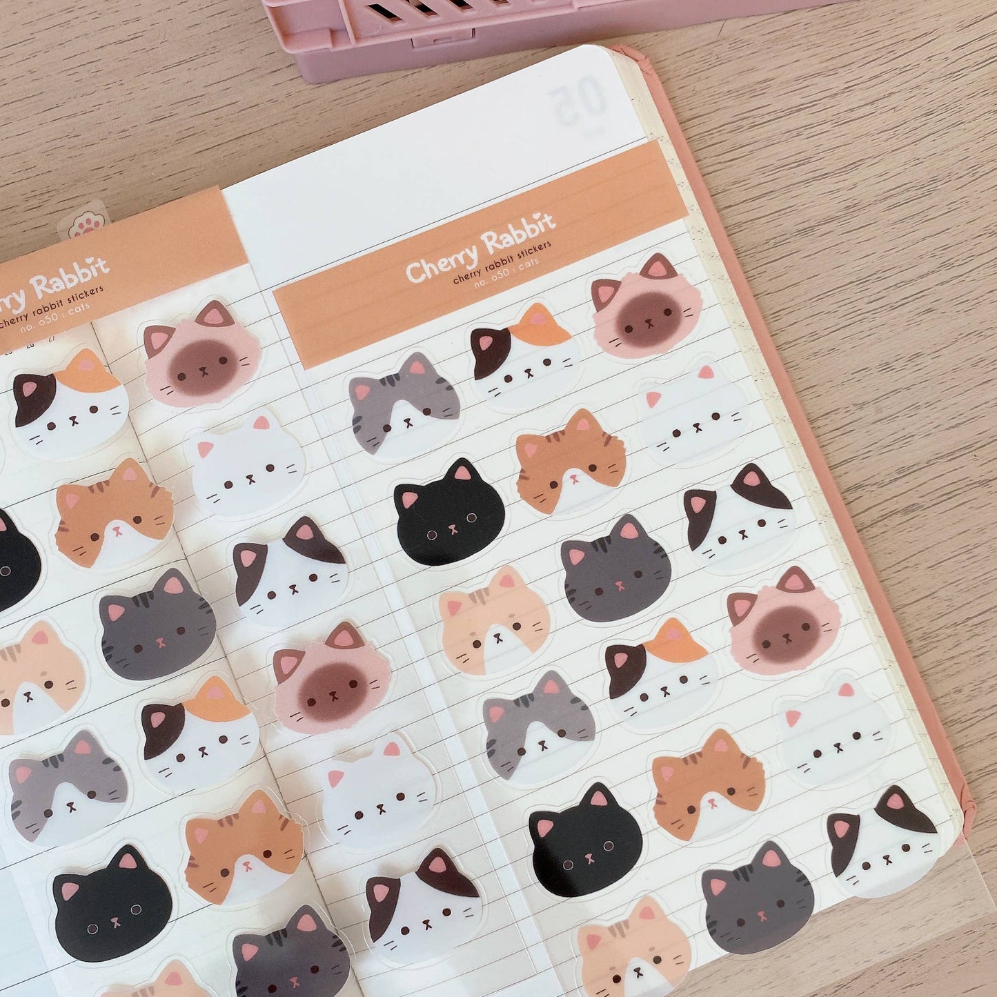 Cat Heads Sticker Sheet