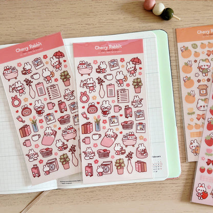 Daily Life of Rabbit Sticker Sheet