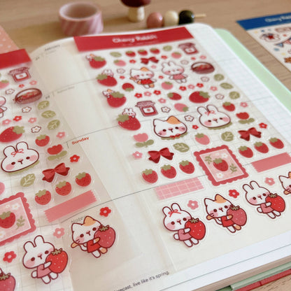 Sweet Strawberry Sticker Sheet