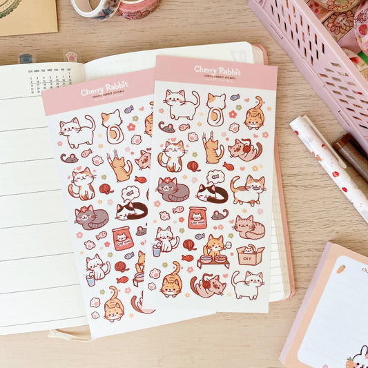 Cat Party Sticker Sheet