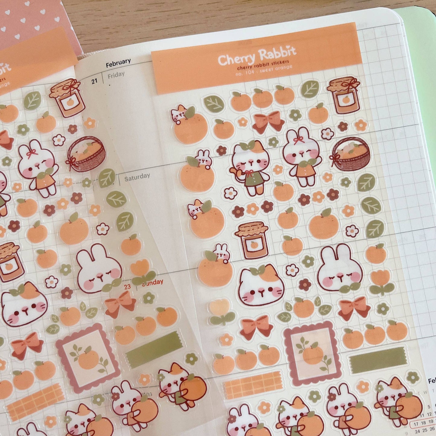 Sweet Orange Sticker Sheet