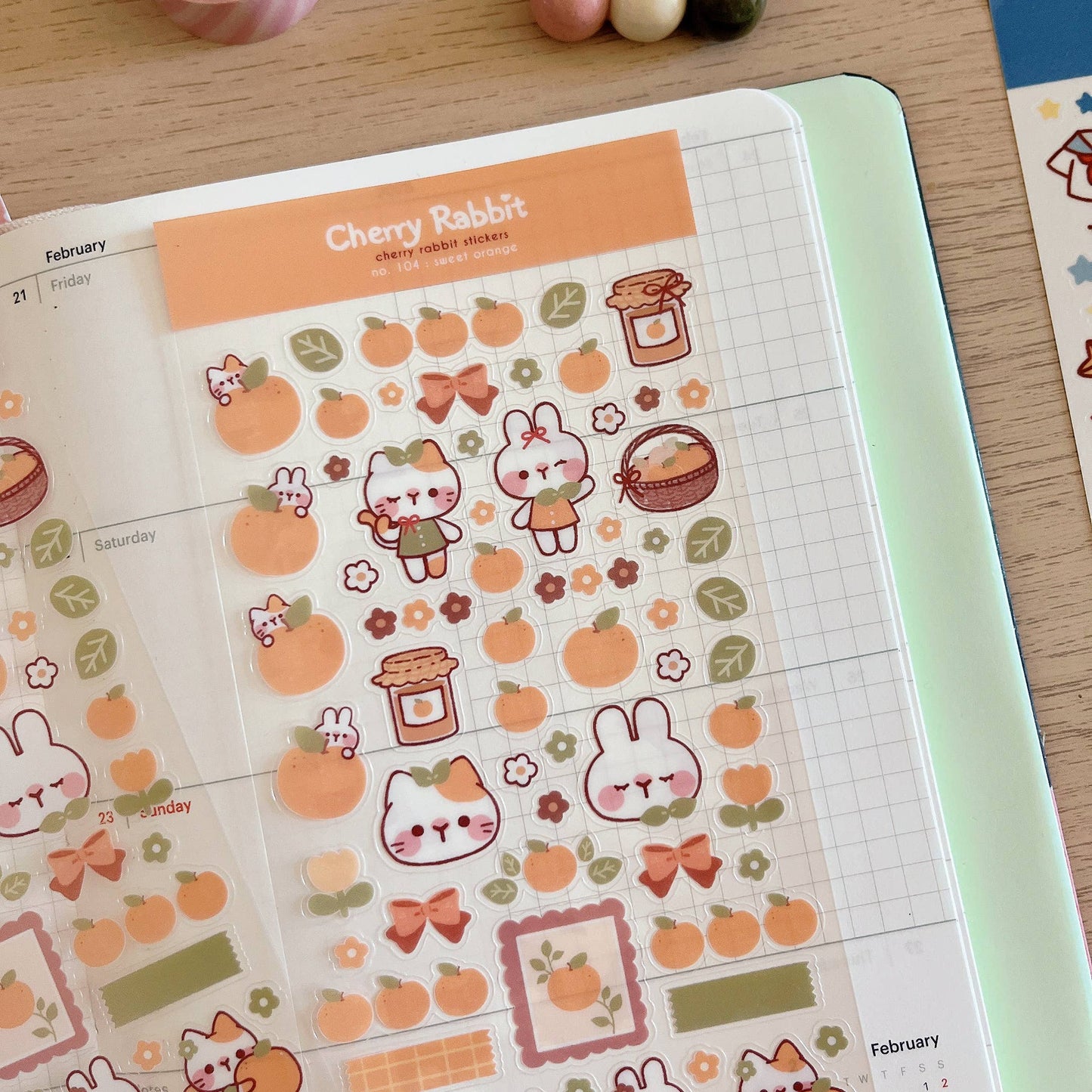 Sweet Orange Sticker Sheet