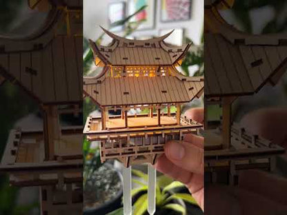 Laser Cut Model | Tiny Treehouses | Temple of Gratitude