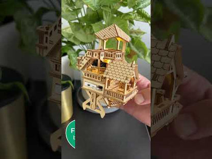 Laser Cut Model | Tiny Treehouses | Forest Cottage